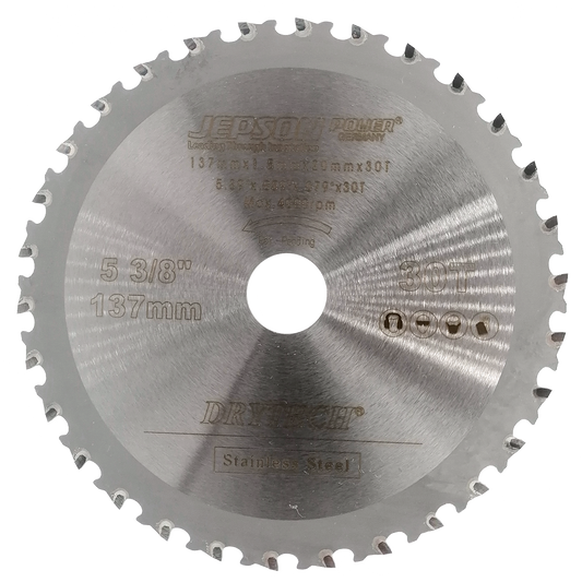 Drytech® HM-Sägeblatt INOX für Akkumaschinen ø 137 mm / 30Z für Inox